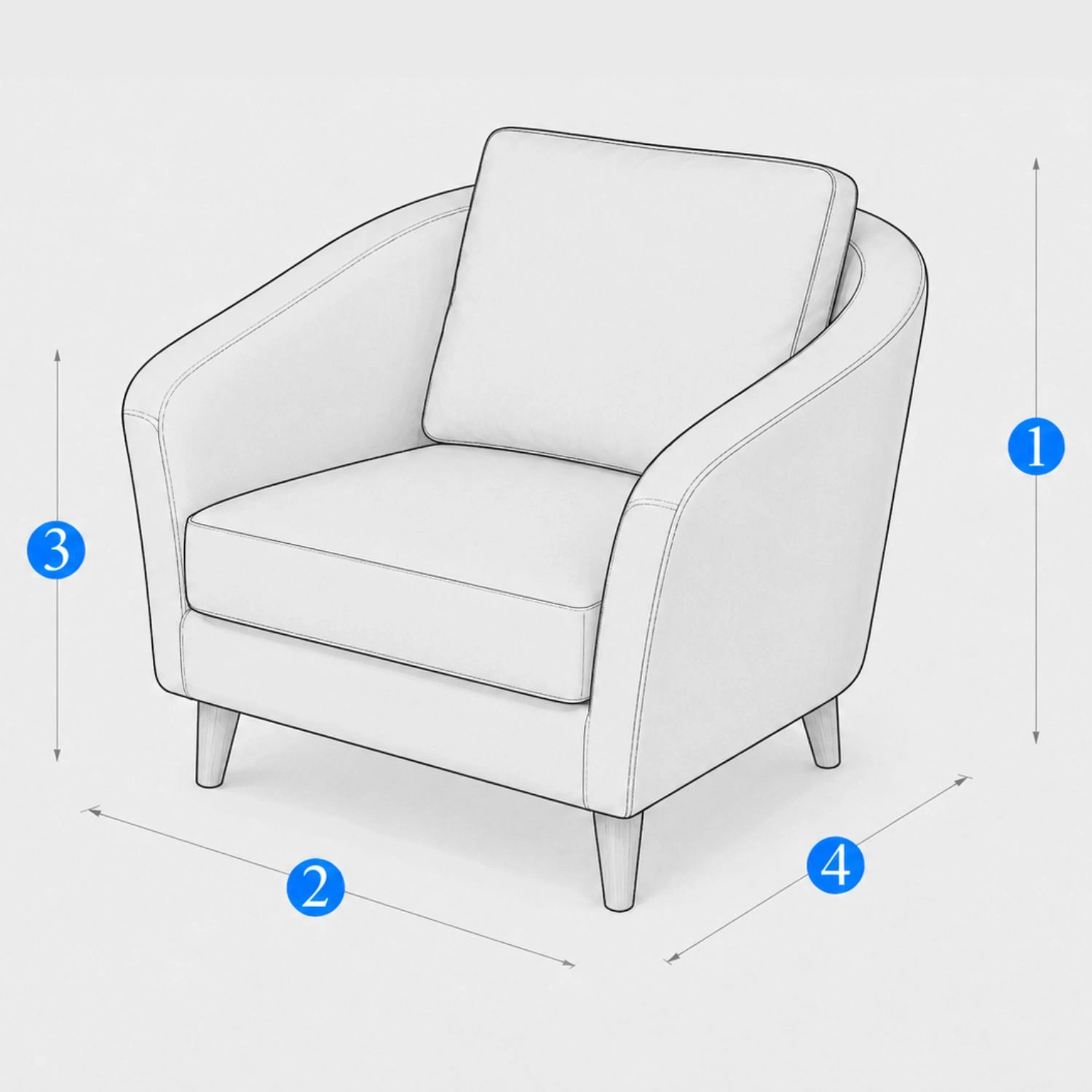 Custom Made Lounge Chair Cover
