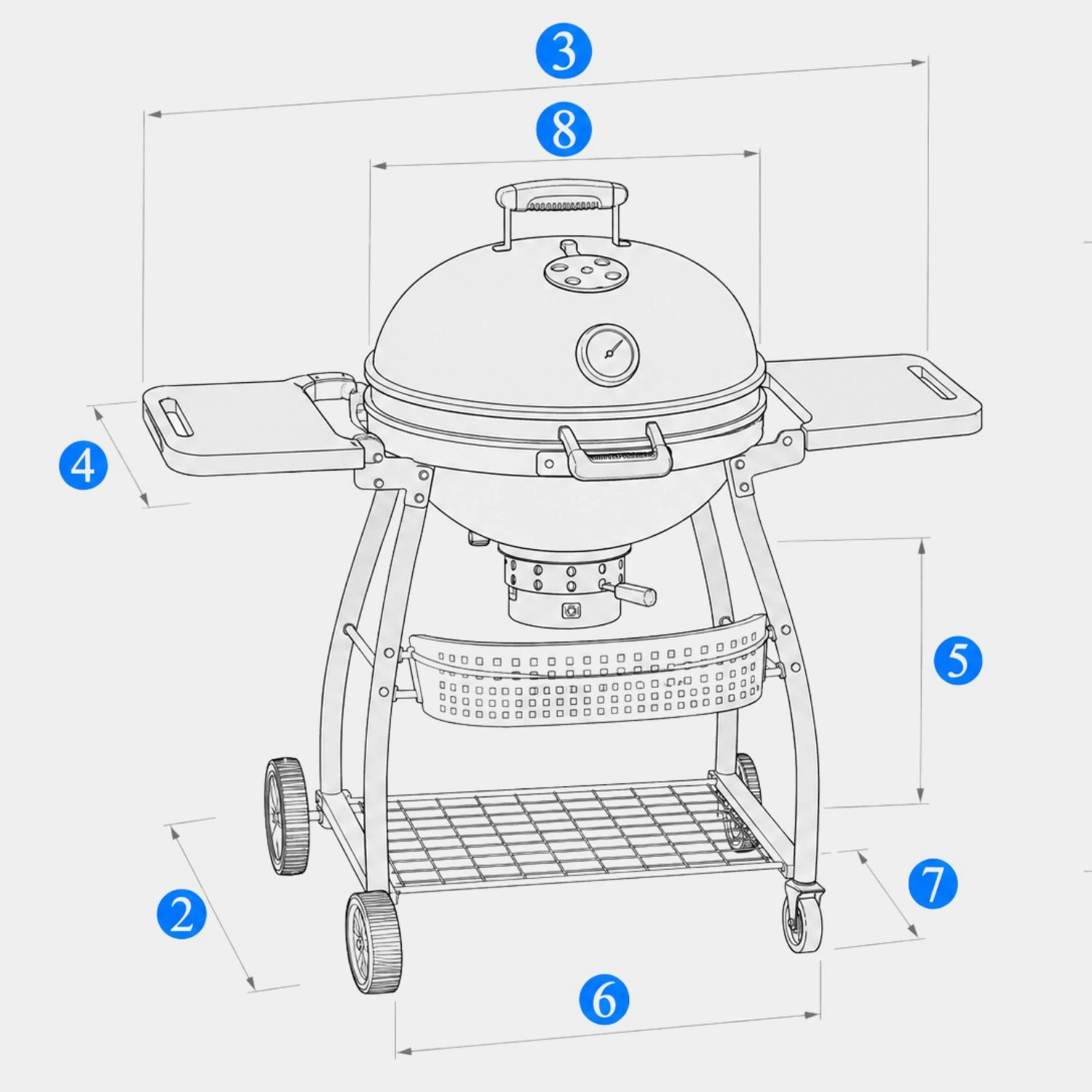 Custom Made Kettle BBQ Cover